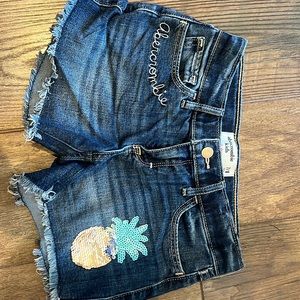 Abercrombie kids Jean shorts sz 7/8